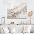 thumbnail image 1 of Designart "Golden Beige Geode Scene I" Stone Geode Canvas Art Print, 1 of 7