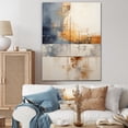 thumbnail image 1 of Designart "Golden Beige Road Tapestry I" Abstract Collages Canvas Prints, 1 of 7