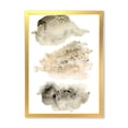 thumbnail image 1 of Designart 'Golden Beige and Grey Clouds I' Modern Framed Art Print, 1 of 4