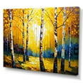 thumbnail image 1 of Designart Golden Birch Woods I Canvas Wall Art, 1 of 5