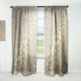 thumbnail image 1 of Designart 'Golden Colored Marble Design III' Mid-Century Modern Curtain Panel, 1 of 5