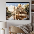 thumbnail image 1 of Designart "Golden Dome Islam painting II" Islamic Floater Framed Wall Art Print, 1 of 7