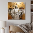 thumbnail image 1 of Designart "Golden Faith Representation" Religious Landscape Wall Art Living Room, 1 of 7