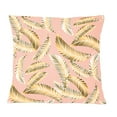 thumbnail image 1 of Designart Golden Foliage IV' Mid-Century Modern Throw Pillow - 12x20, 1 of 2