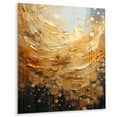 thumbnail image 1 of Designart "Golden Gleam Gold Grey wall art II" Abstract Collages Metal Wall Decor, 1 of 1