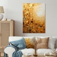 thumbnail image 1 of Designart "Golden Gleam Gold White art painting" Abstract Collages Metal Wall Art Prints, 1 of 1