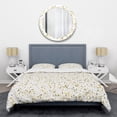 thumbnail image 1 of Designart 'Golden Glitter Confetti ' Mid-Century Modern Duvet Cover Set, 1 of 4