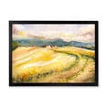 thumbnail image 1 of Designart 'Golden Grass Fields of Tuscany Italy' Country Framed Art Print, 1 of 4