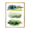 thumbnail image 1 of Designart 'Golden Green Abstract Clouds I' Modern Framed Canvas Wall Art Print, 1 of 5