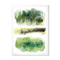 thumbnail image 1 of Designart 'Golden Green Abstract Clouds III' Modern Framed Art Print, 1 of 4