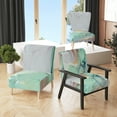 thumbnail image 1 of Designart "Golden Grey And Green Marble Liquid Ink" Upholstered Glam Accent Chair and Arm Chair, 1 of 5