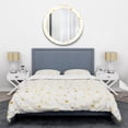 thumbnail image 1 of Designart 'Golden Grid I' Mid-Century Modern Duvet Cover Set, 1 of 4
