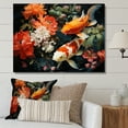 thumbnail image 1 of Designart "Golden Koi Harmony Japon s Yellow and Red IV" Japanese Wall Art Print, 1 of 5
