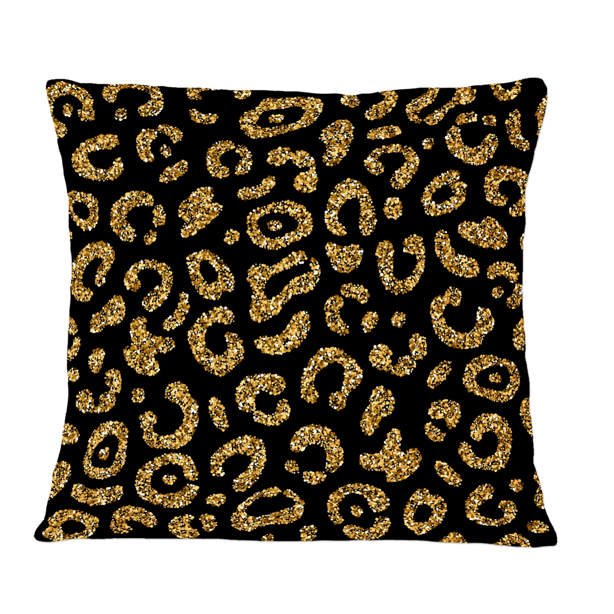 Designart Golden Leopard Fur' Mid-Century Modern Throw Pillow - 12x20