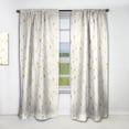 thumbnail image 1 of Designart 'Golden Lines Grid I' Mid-Century Modern Curtain Panel, 1 of 5