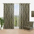 thumbnail image 1 of Designart 'Golden Luxury Metallic Geometrics II' Mid-Century Modern Curtain Panel, 1 of 4