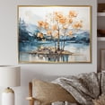 thumbnail image 1 of Designart "Golden Maple Splendor" Tree Maple Floater Framed Canvas Art Print, 1 of 5