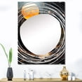 thumbnail image 1 of Designart "Golden Planet in the Solar System I" Planets Oversized Wall Mirror - Global Fantasy Entryway Big Wall Mirror - Multiple Color Options, 1 of 6