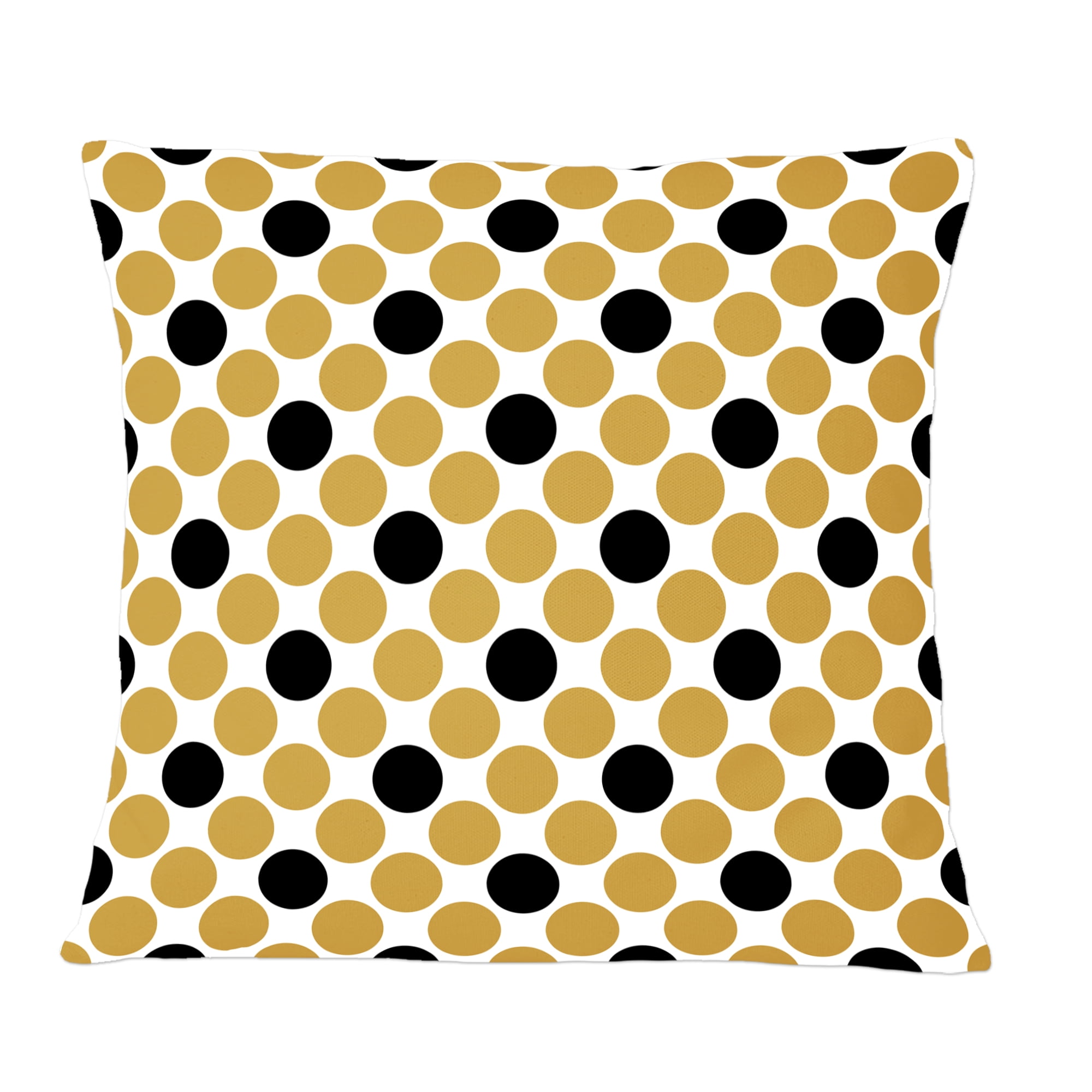 Designart Golden Polka Dot' Mid-Century Modern Throw Pillow - 12x20