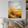 thumbnail image 1 of Designart "Golden Prairies Under a Bold Yellow and Blue Sky IV" Landscape & Nature Floater Framed Wall Decor, 1 of 7