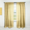 thumbnail image 1 of Designart 'Golden Retro Geometric I' Mid-Century Modern Curtain Panel, 1 of 5