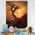 thumbnail image 1 of Designart "Golden Sands Beach Photo X" Nautical & Beach Floater Framed Canvas Print, 1 of 7