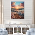 thumbnail image 1 of Designart "Golden Sands Beach Photo XVIII" Nautical & Beach Floater Framed Canvas Art Print, 1 of 7