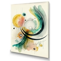 Designart Golden Spiral Movement IV Canvas Wall Art
