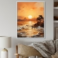 thumbnail image 1 of Designart "Golden Sunrise formd III" Nautical & Beach Floater Framed Canvas Wall Art, 1 of 7