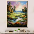thumbnail image 1 of Designart "Golf captivate Greens" Sports Floater Framed Wall Art Living Room, 1 of 7
