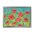 thumbnail image 1 of Designart 'Gouache Of Blooming Red Poppies' Traditional Framed Art Print, 1 of 4