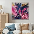 thumbnail image 1 of Designart "Graceful Dance with Water II" Abstract Liquid Ink Metal Art Living Room, 1 of 5