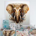 thumbnail image 1 of Designart "Graceful Elephant Portraiture I" Animals Elephant Floater Framed Canvas Prints, 1 of 5