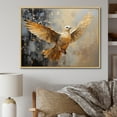 thumbnail image 1 of Designart "Graceful Golden Dove" Dove Floater Framed Wall Decor, 1 of 5