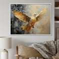 thumbnail image 1 of Designart "Graceful Golden Dove" Dove Floater Framed Wall Decor, 1 of 5