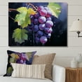 thumbnail image 1 of Designart "Graceful Grapevine" Wine Canvas Wall Art, 1 of 7