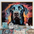 thumbnail image 1 of Designart "Graceful Great Dane" Animals Dog Floater Framed Canvas Prints, 1 of 5