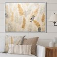 thumbnail image 1 of Designart "Graceful Serenity Amongst The Golden Ferns II" Ferns Floater Framed Canvas Prints, 1 of 5