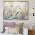 thumbnail image 1 of Designart "Graceful Serenity Amongst The Golden Ferns VII" Ferns Floater Framed Wall Art Prints, 1 of 5