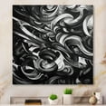 thumbnail image 1 of Designart "Graffiti Of Marble Black and Gold I" Abstract Marble Metal Wall Art, 1 of 5