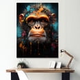 thumbnail image 1 of Designart "Graffiti-Styled Pop Art Apes" Orangutan Canvas Prints, 1 of 7