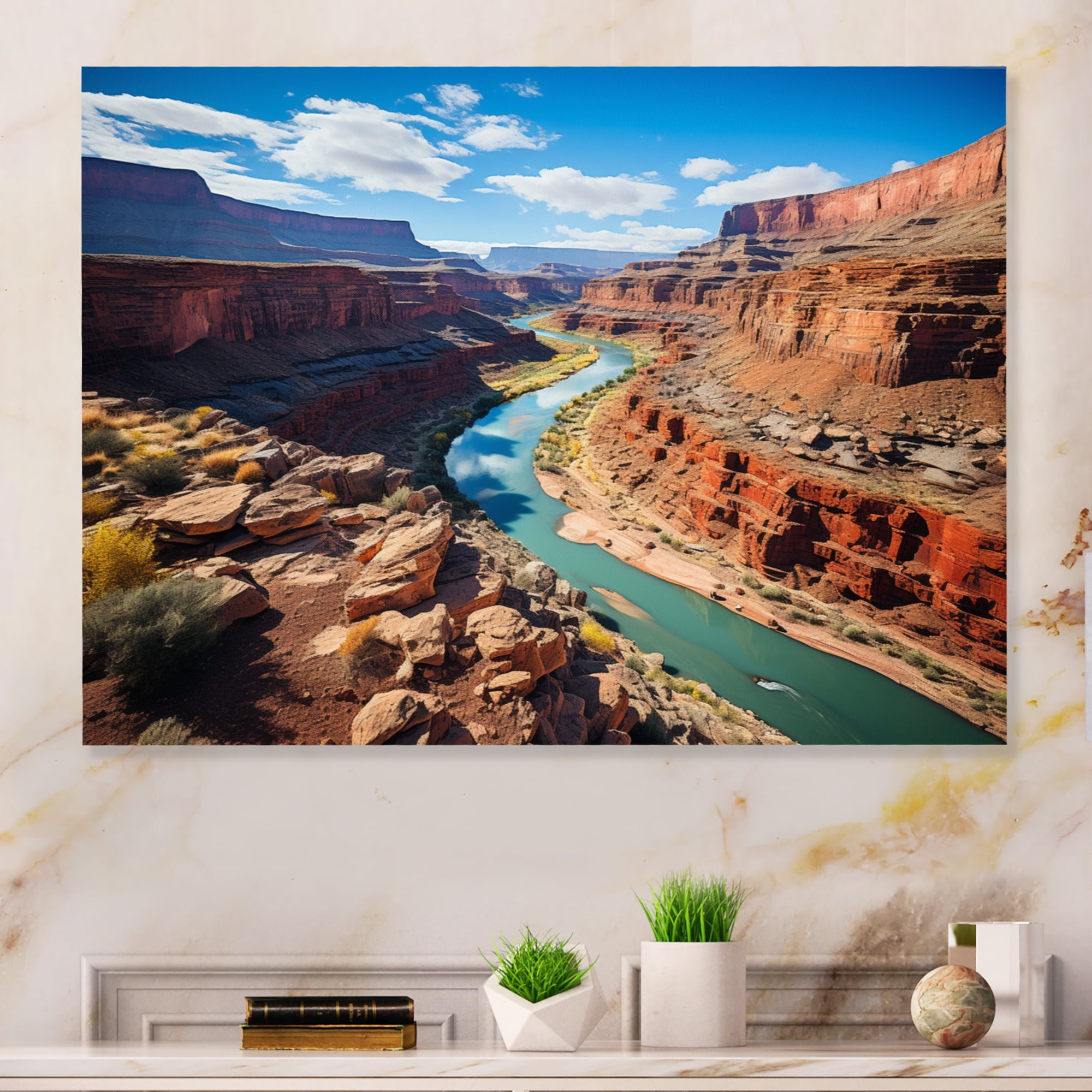 Grand Canyon Landscape 20" x 12" Metal Wall Art
