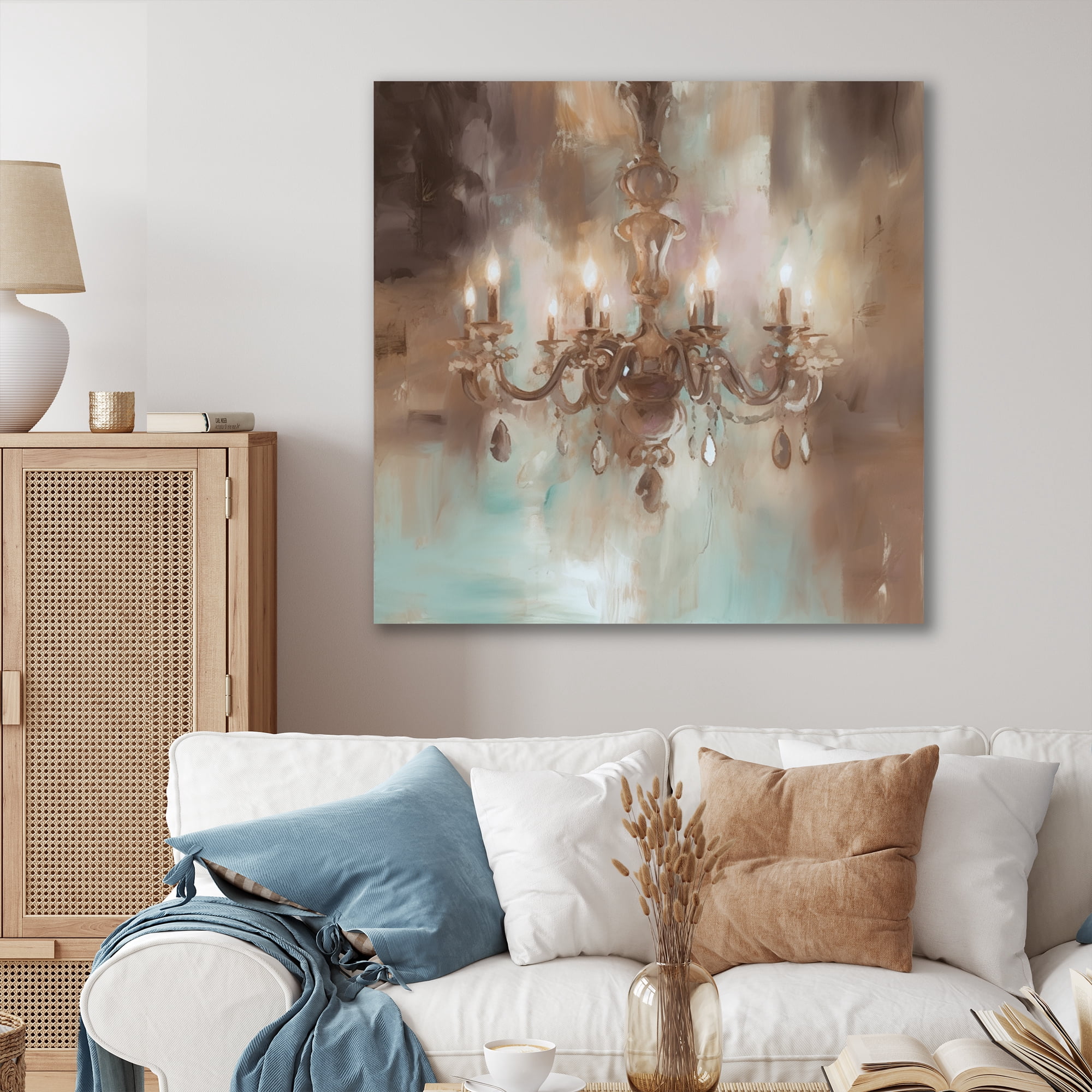 Designart "Grand Chandelier Showcase IV" Glam Chandelier Wall Art ...