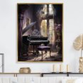 thumbnail image 1 of Designart "Grandeur Of The Gothic Piano I" Music Floater Framed Canvas Prints, 1 of 1