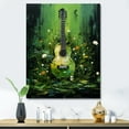 thumbnail image 1 of Designart "Grass Green Melodies On Guitar I" Music Canvas Wall Art, 1 of 7