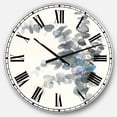 thumbnail image 1 of Designart Gray Watercolor Flower III 23" x 23" Analog Round Traditional Wall Clock, CLM30248-C23, 1 of 3