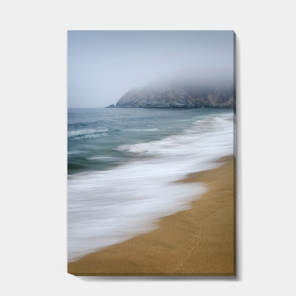 Designart 'Gray Whale Cove' Nautical & Coastal Canvas Artwork