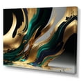 thumbnail image 1 of Designart Green And Gold Agate II Canvas Wall Art, 1 of 5