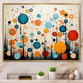 thumbnail image 1 of Designart "Green Beige Mid Century modern Retro II" Mid-century Floater Framed Canvas Wall Art, 1 of 7