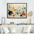 thumbnail image 1 of Designart "Green Beige Mid Century modern Retro III" Mid-century Floater Framed Canvas Print, 1 of 7